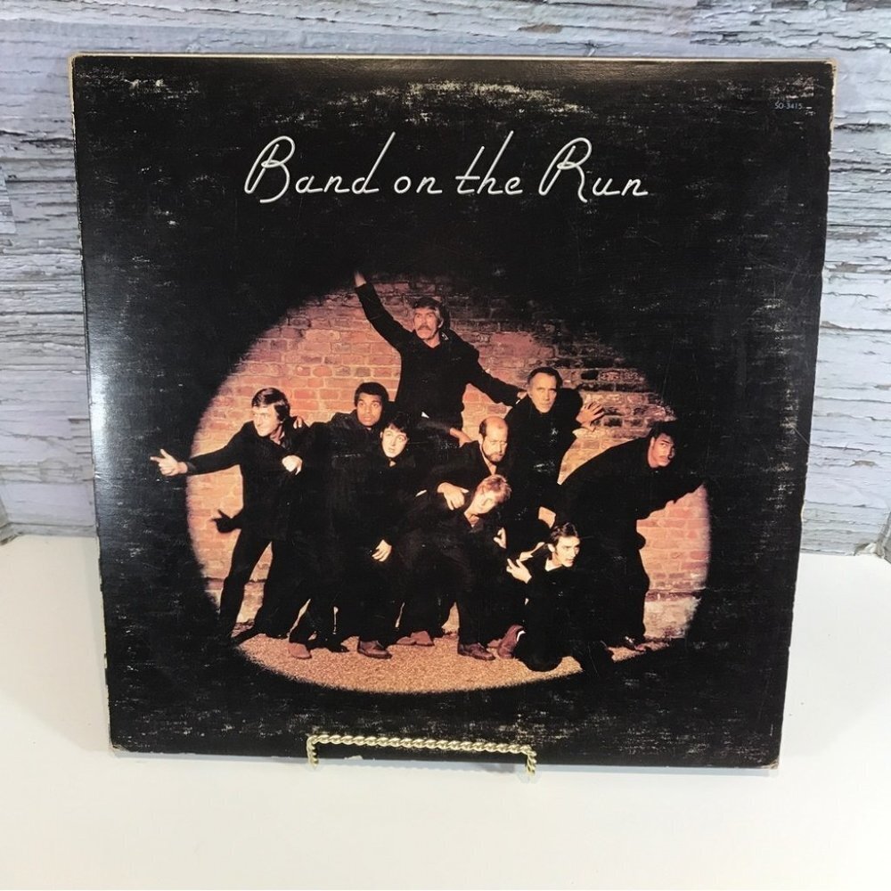 BAND on the Run Paul MaCartney & Wings with Original Poster Tested 1973